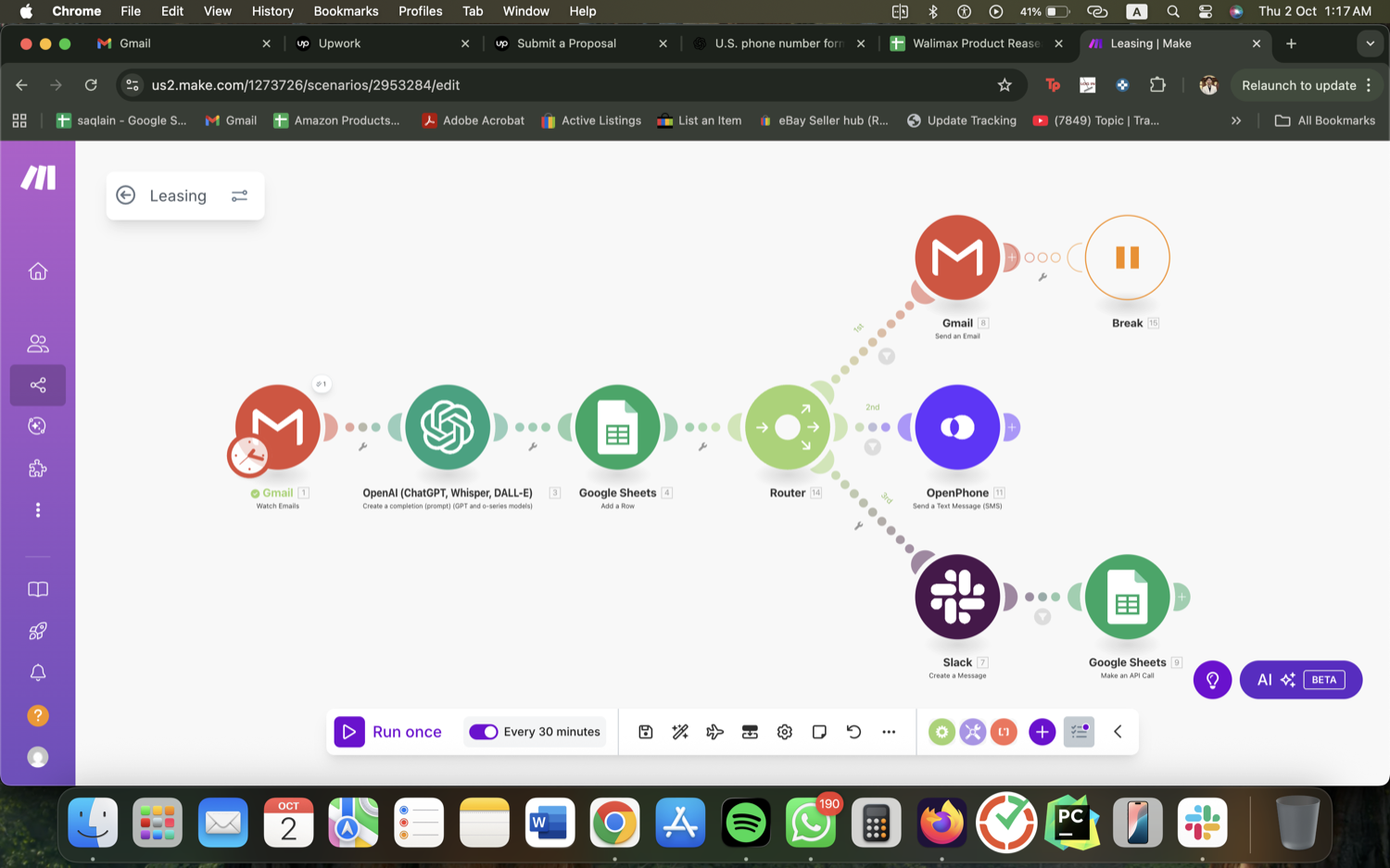 AI Real-Estate Leasing Automation - Make.com, GPT & OpenPhone screenshot 5